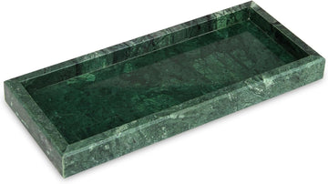 Green Marble Vanity Tray – Natural Stone Decorative Tray for Bathroom & Countertop